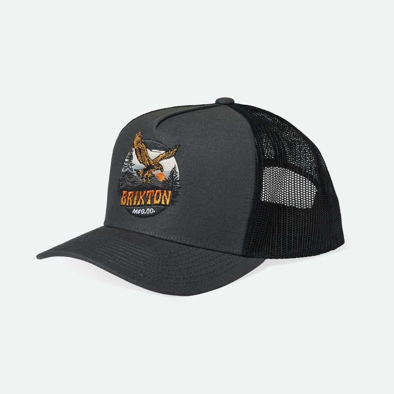 Gorra Brixton Ridgewood Netplus Trucker Hat Charcoal Black