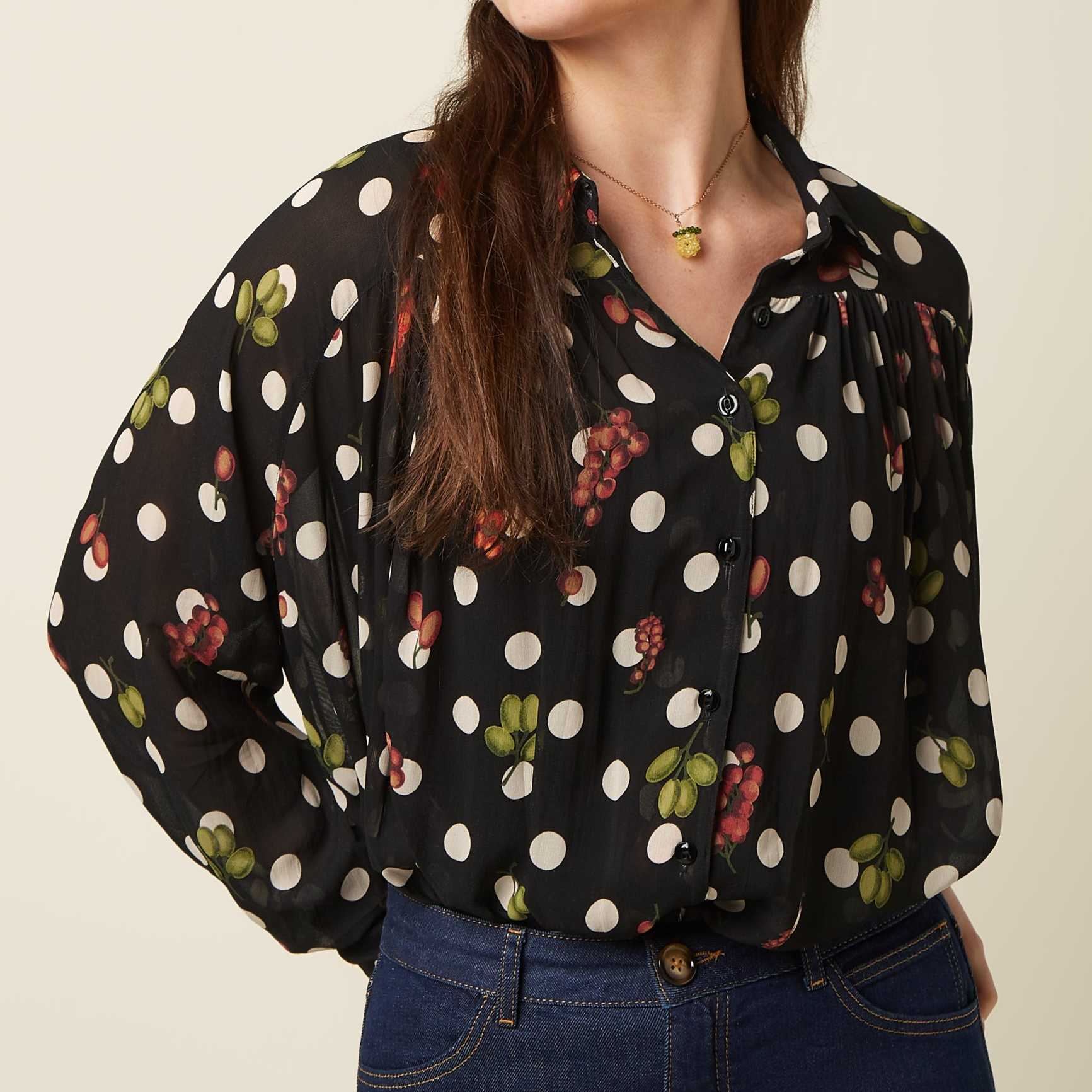 Camisa King Louie Leila Briny Black