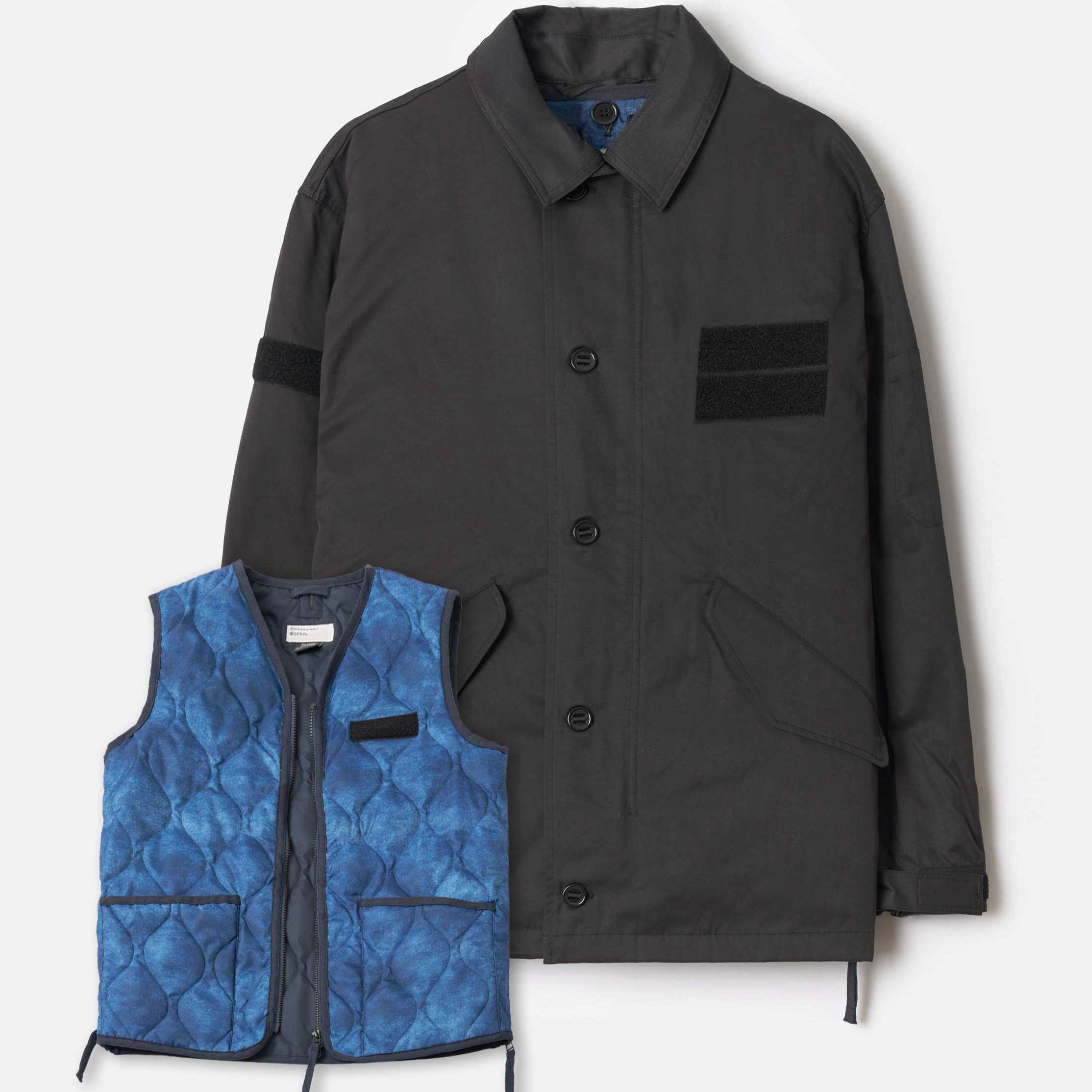 Cazadora Universal Works Down Craf Jacket Uw X Taion Black/Cloud Camo