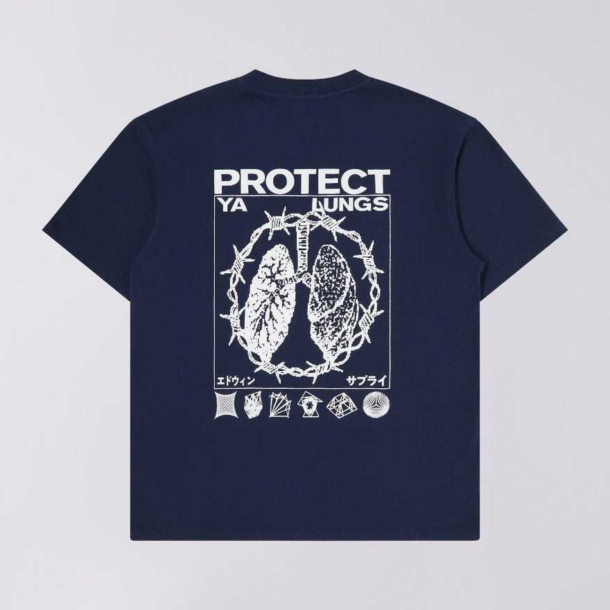 Camiseta EDWIN Protect Ya Lunga Maritime Blue