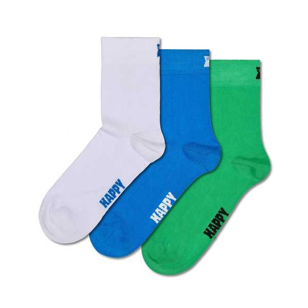 Calcetines Happy Socks 3-Pack Solid Short Crew Socks