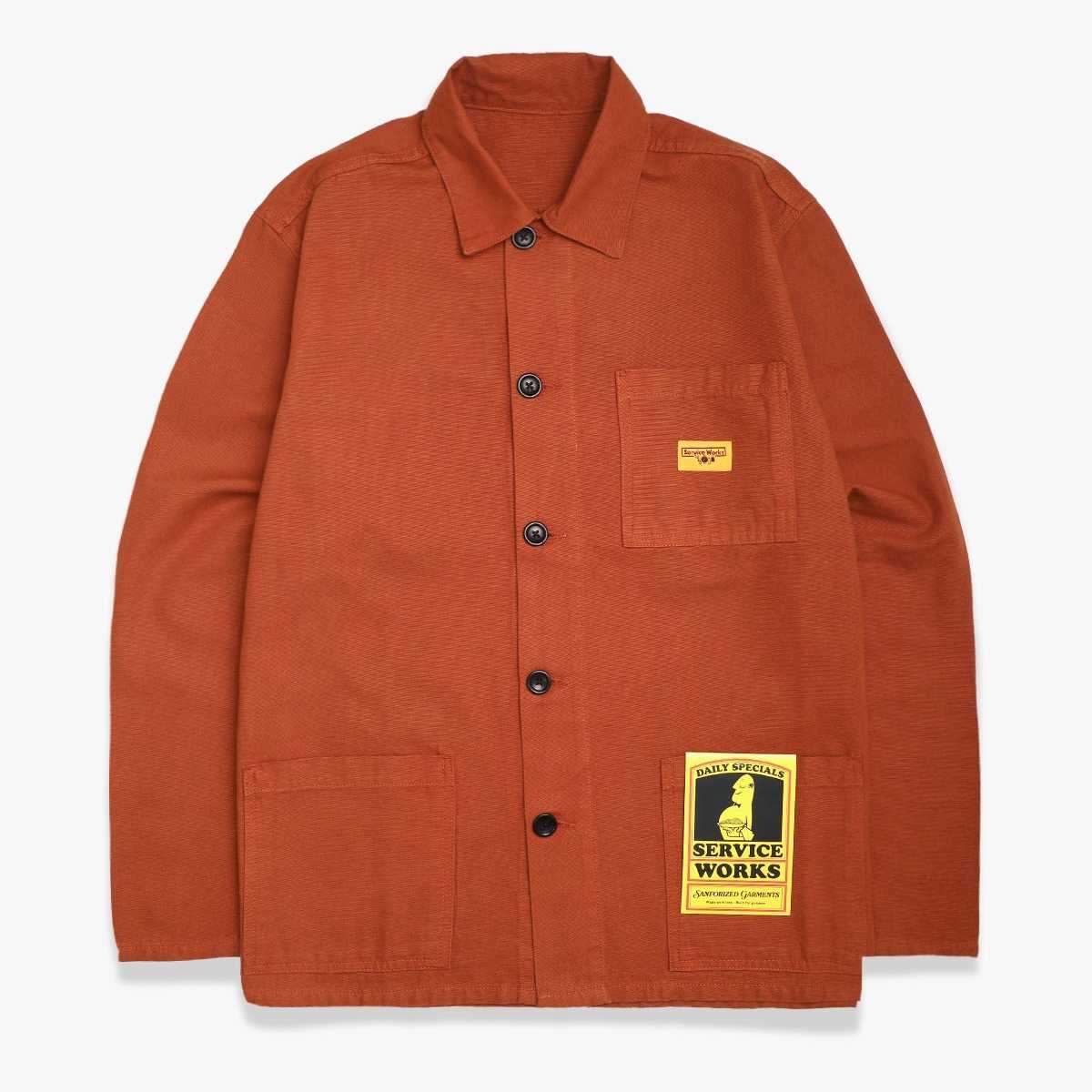 Chaqueta Service Works Canvas Coverall Jacket Terracotta