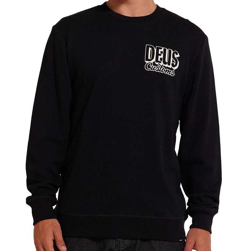 Sudadera Deus Ex Machina Ever Seen Crew Black