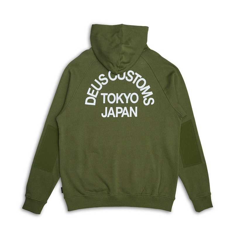 Sudadera DeusExMachina Beams Cordura Hoodie Pine