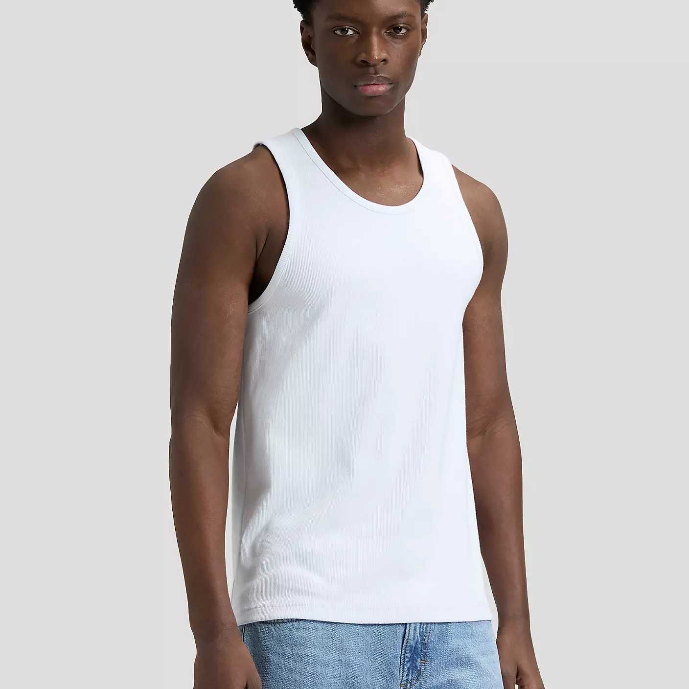 Camiseta Lee Ribbed Tank Bright White