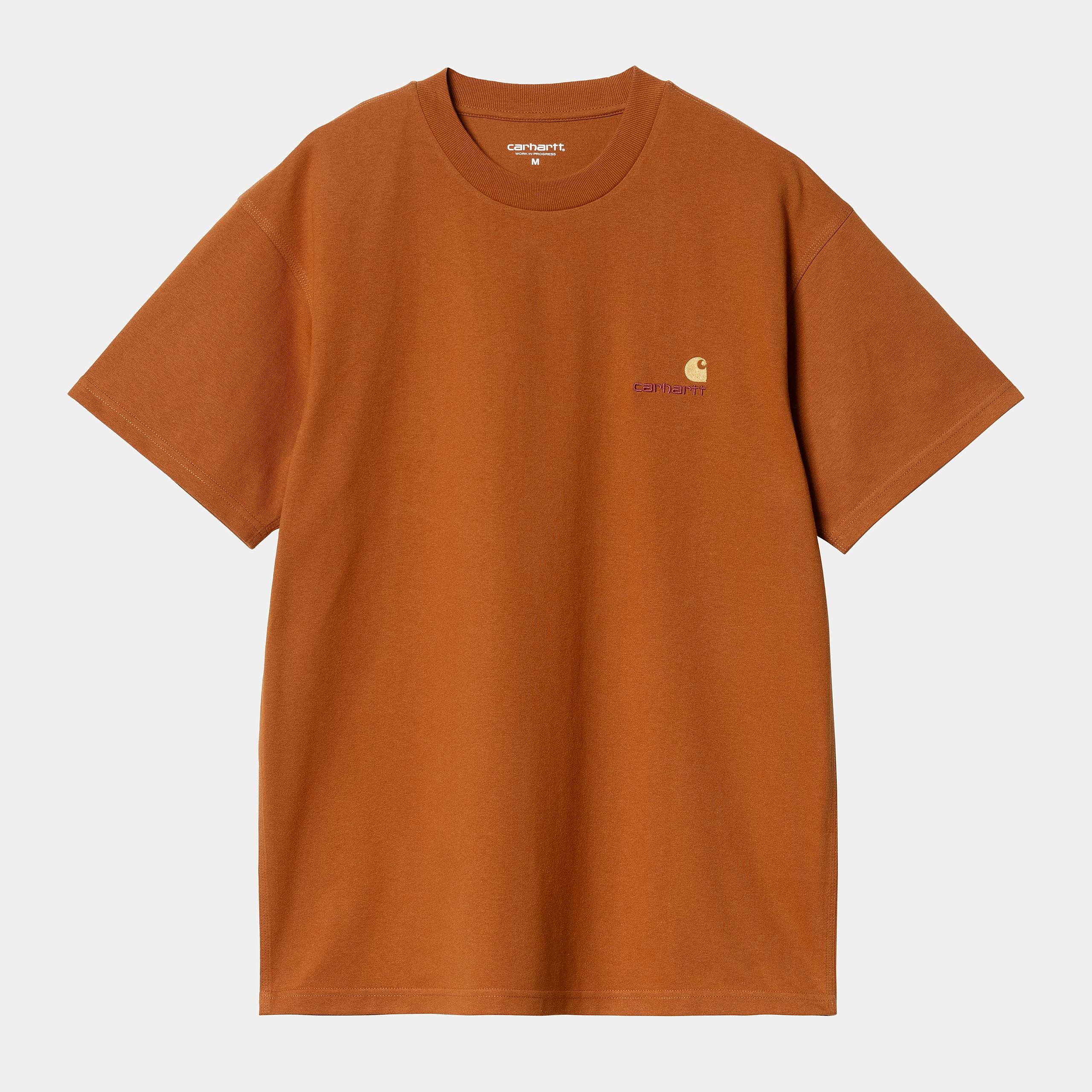 Camiseta Carhartt Wip SS American Script Sienna