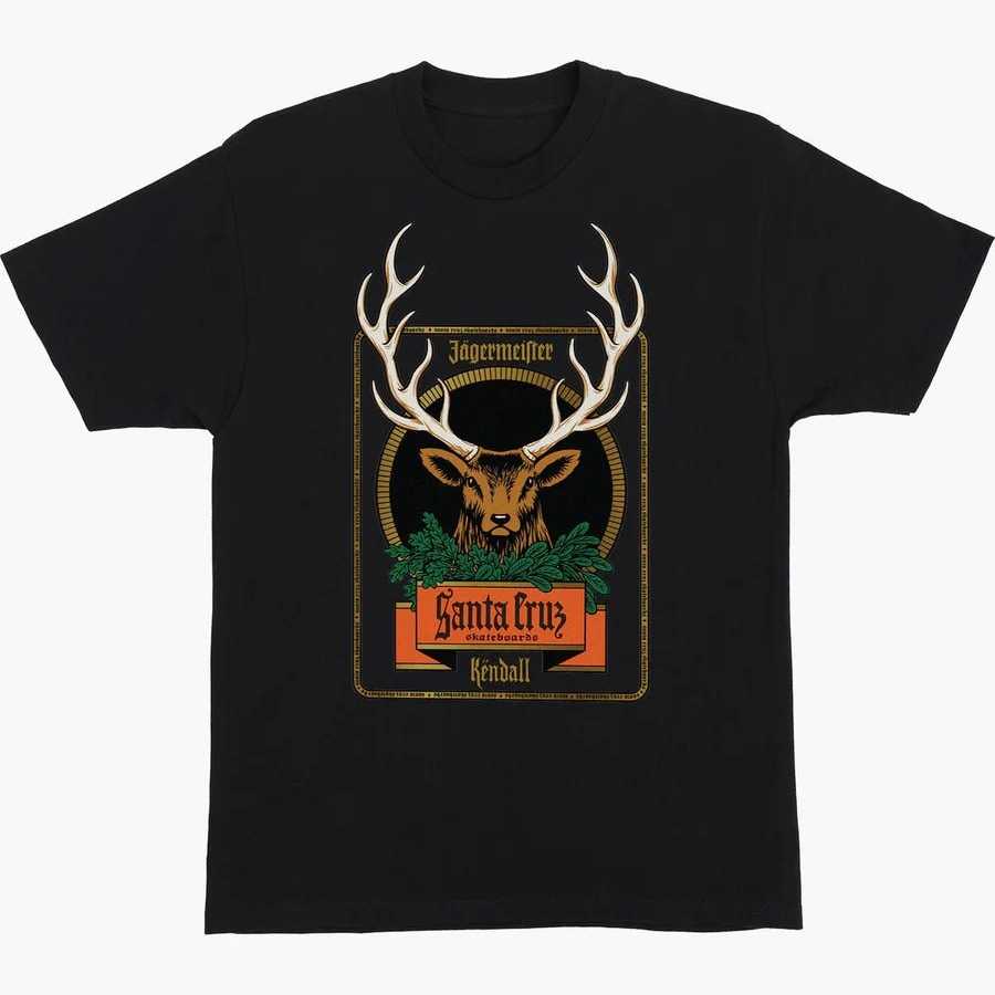 Camiseta Santa Cruz Jagermeister Kendall Deer Black