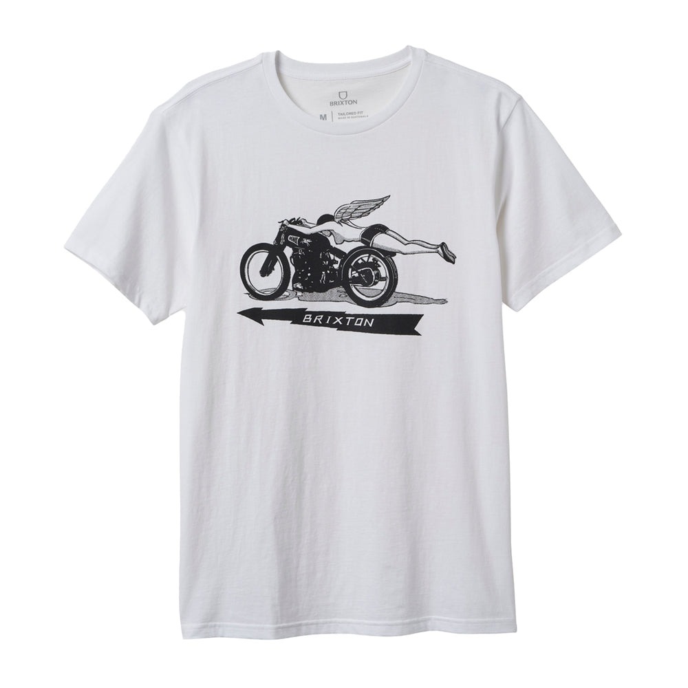 Camiseta Brixton 20th Anniversary Flyer Tee White