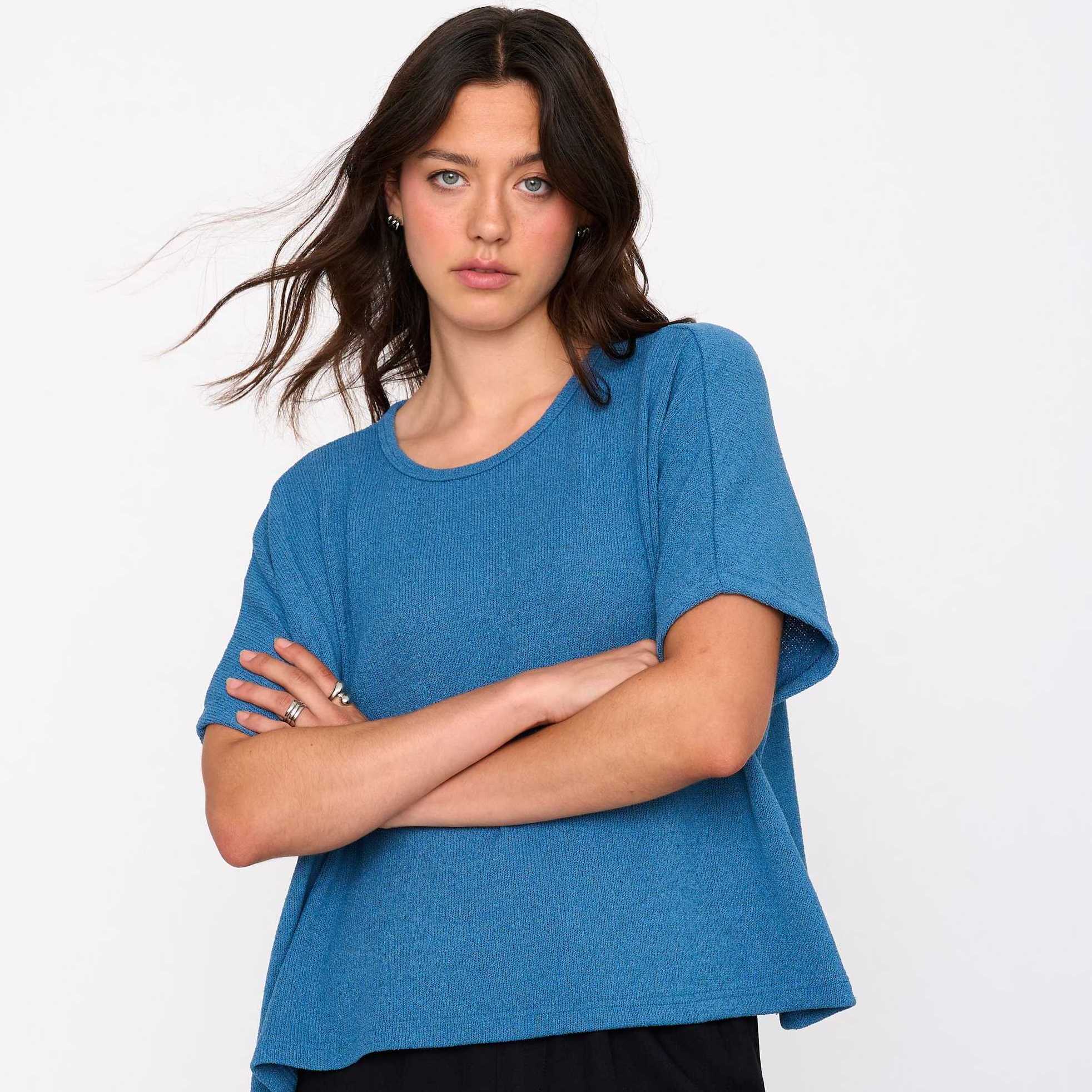 Camiseta 24Colours De Punto Azul