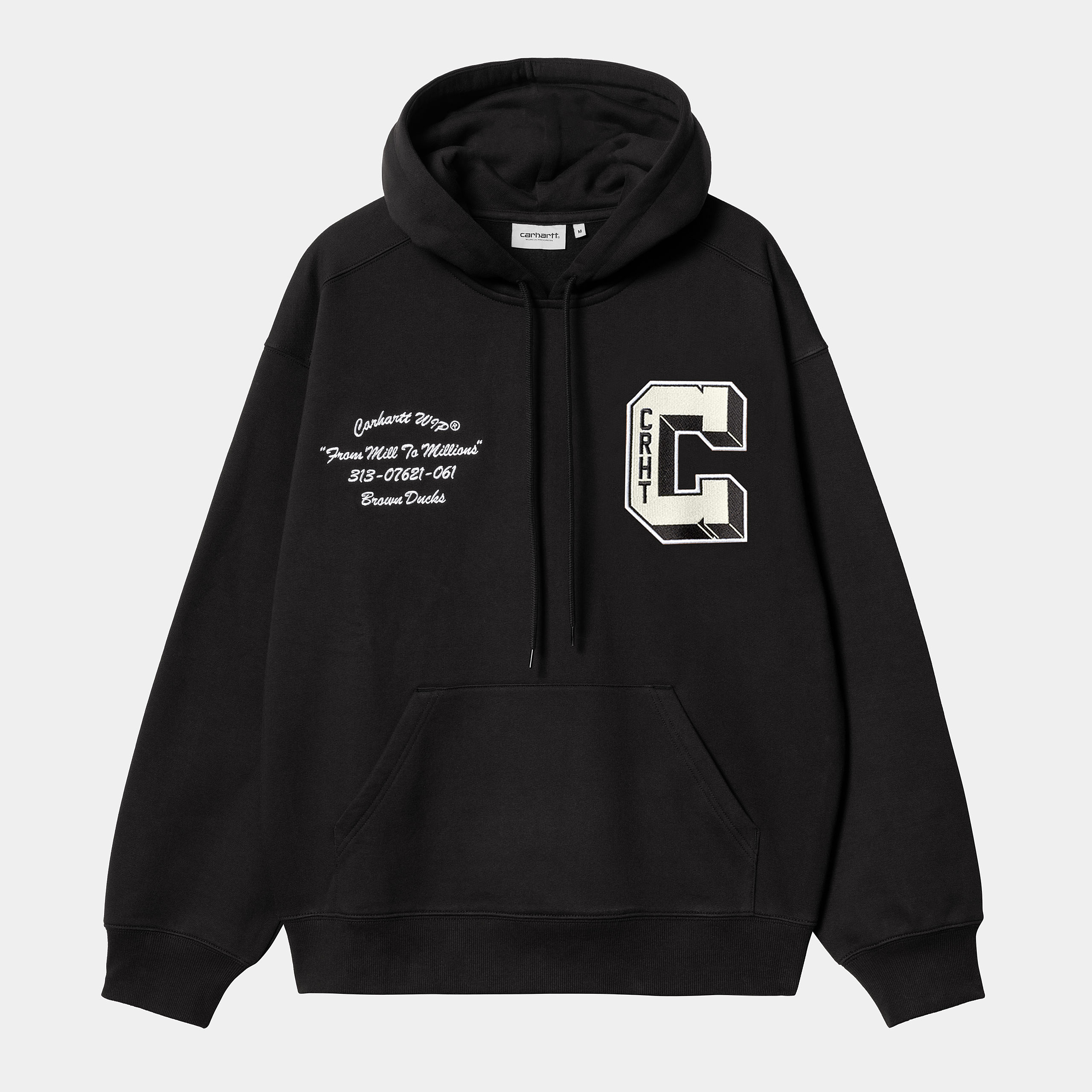 Sudadera Carhartt Wip Hooded Brown Ducks Sweat Black | Baldani