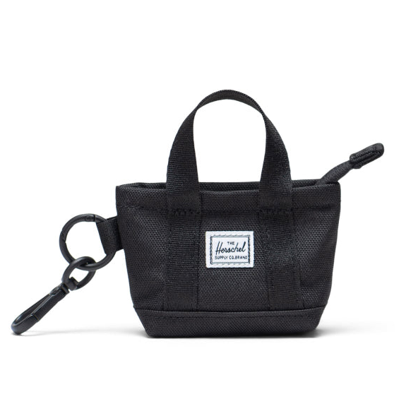 Llavero Charm Herschel Mini Tote Bag Black