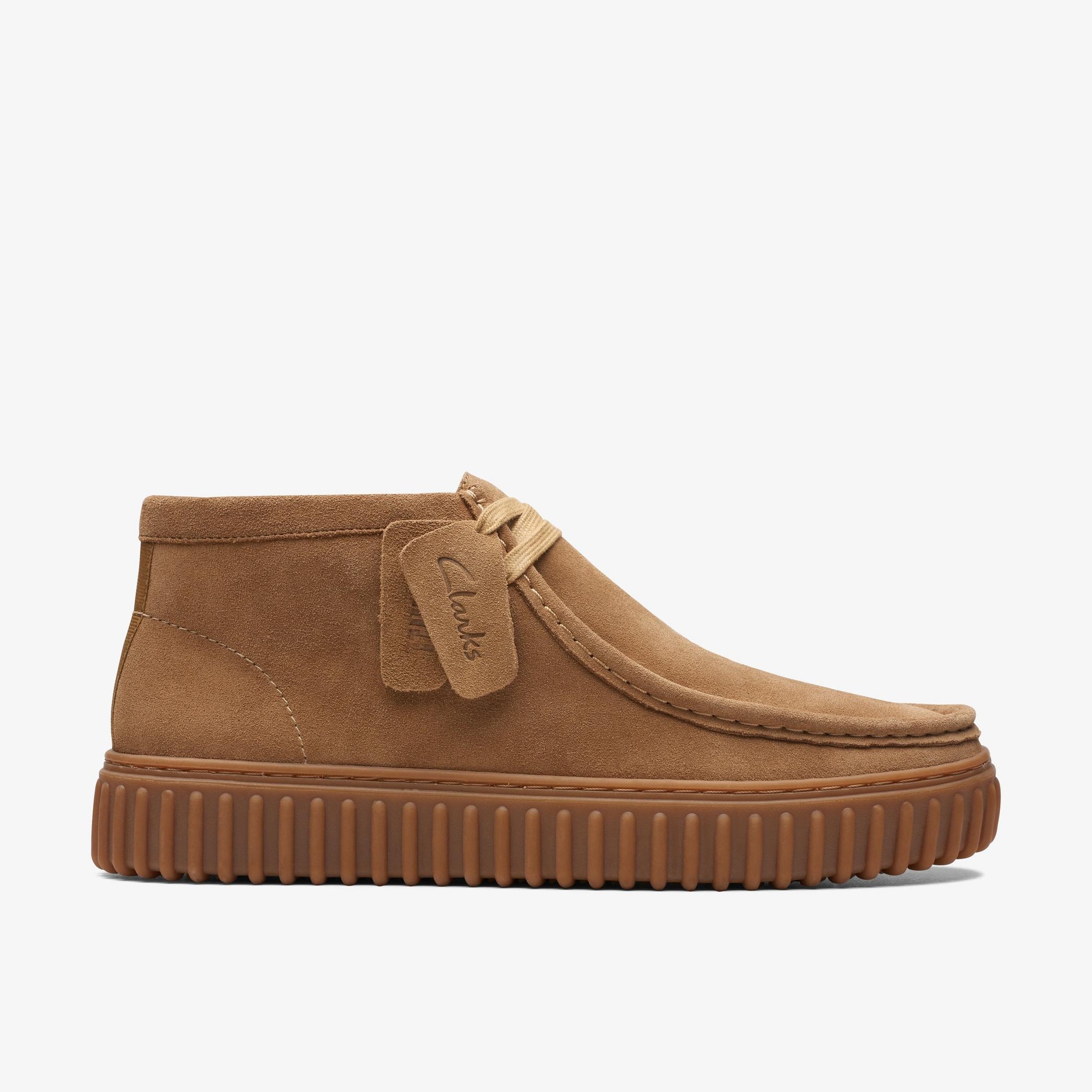 Botín Clarks Torhill Hi Dark Suede Sand