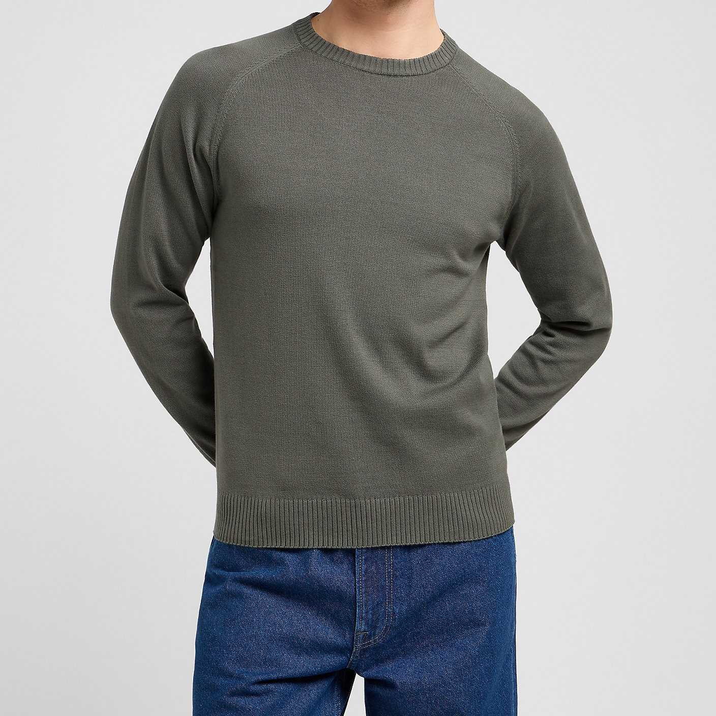 Jersey Lee Clean Raglan Olive Gray