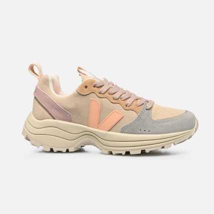 Zapatilla Veja Venturi VC Suede Almond_Peach-Multico