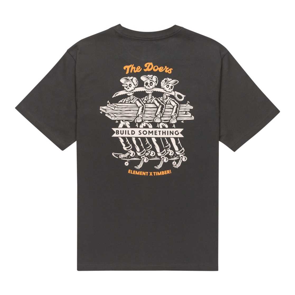 Camiseta Element Timber Skeleton Gang Off Black