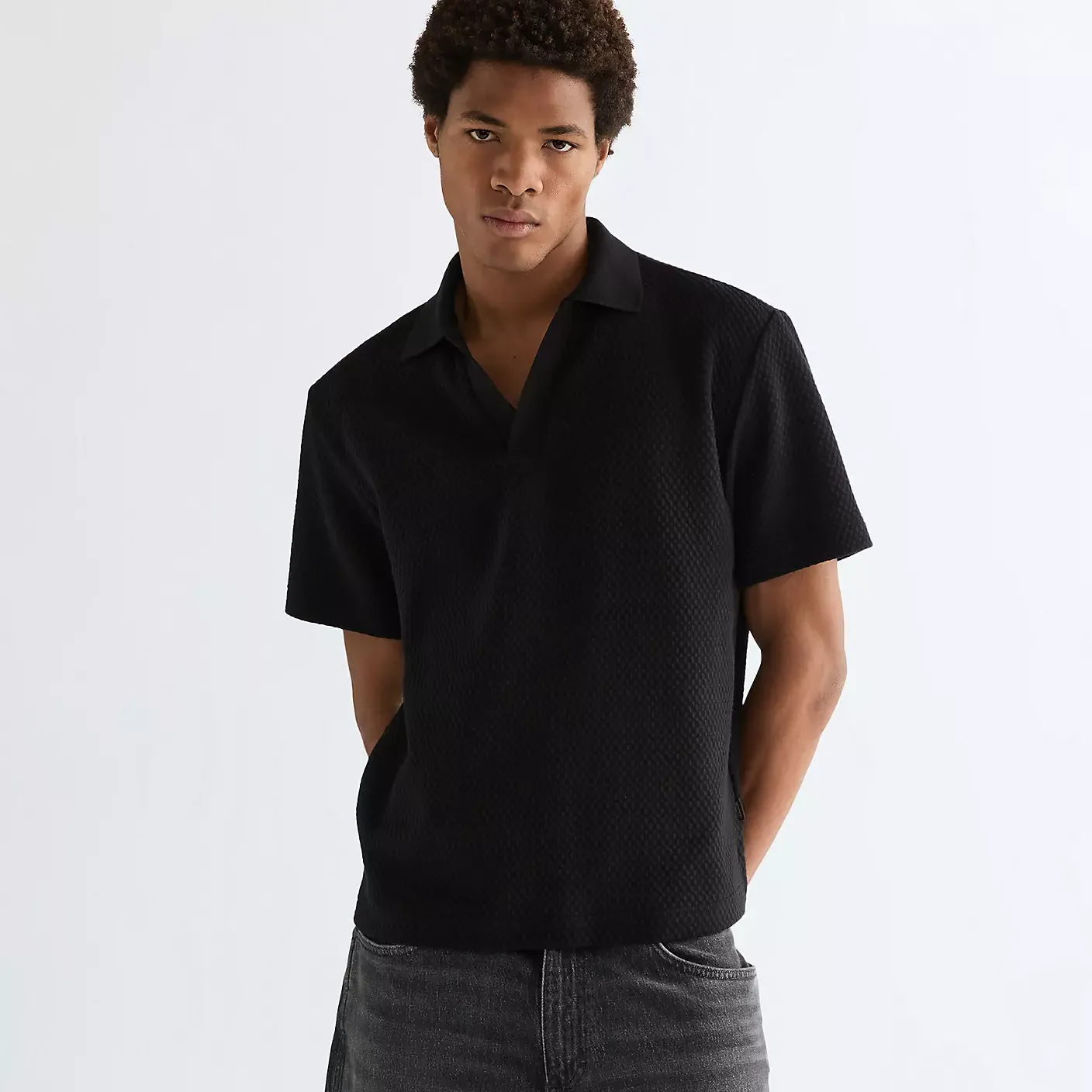 Polo Wrangler SS Polo Sweater Black