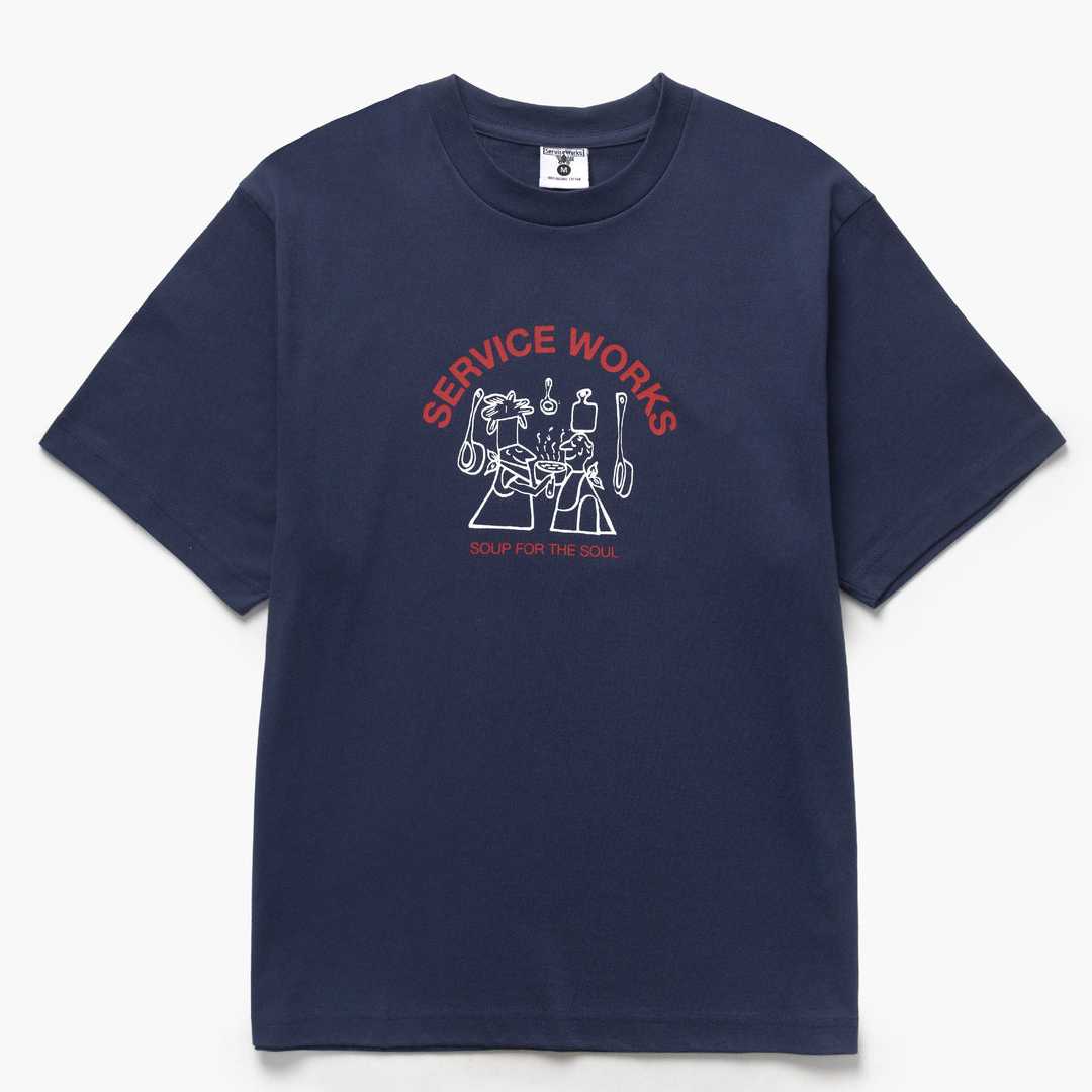 Camiseta Service Works Soup For The Soul Tee Navy