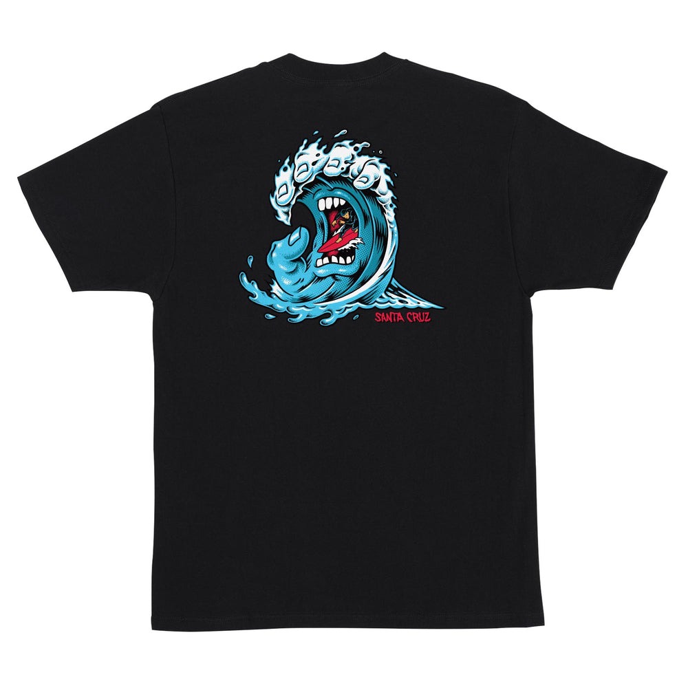 Camiseta Santa Cruz Screaming Wave T-Shirt Black