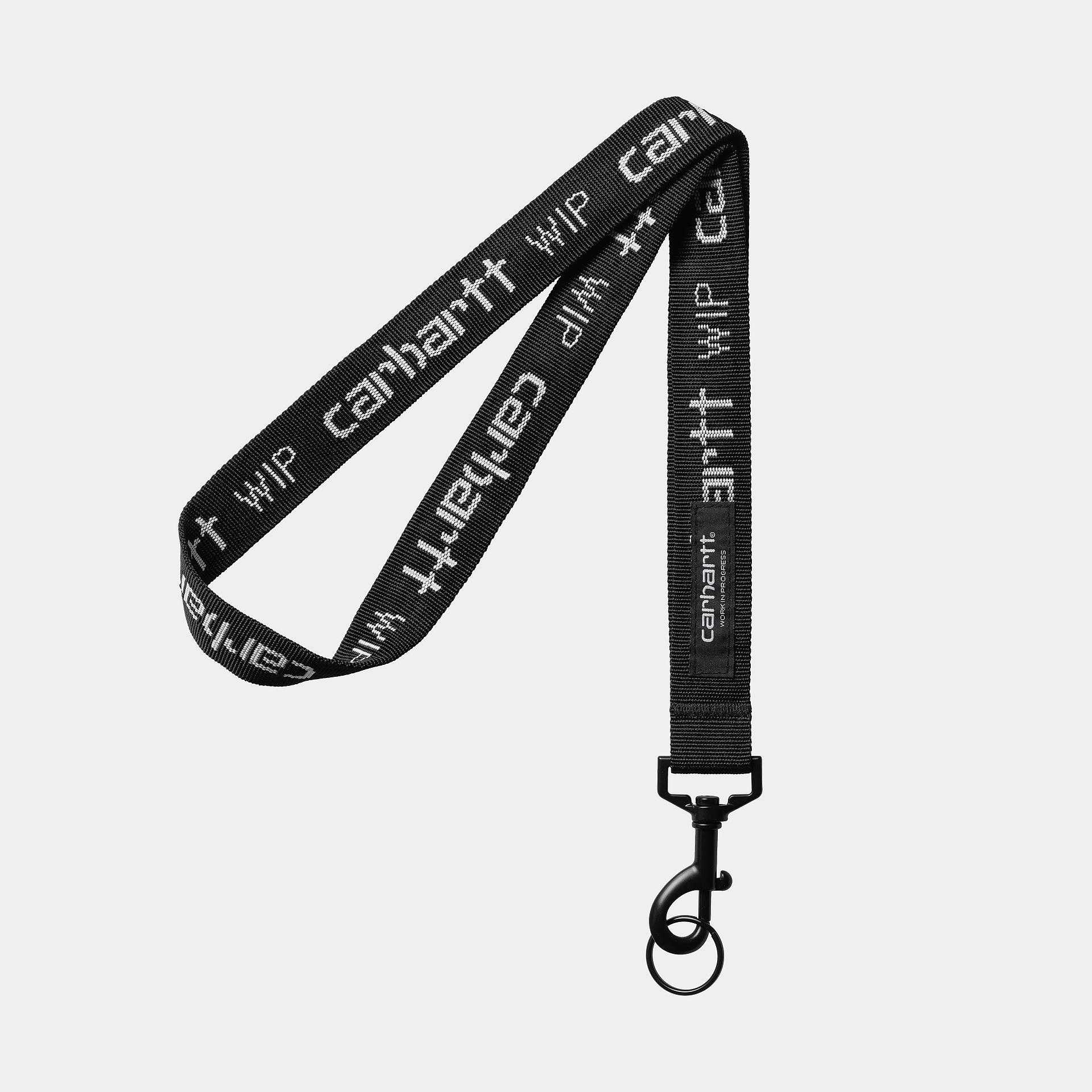 Llavero Carhartt Wip Script Lanyard Black / White