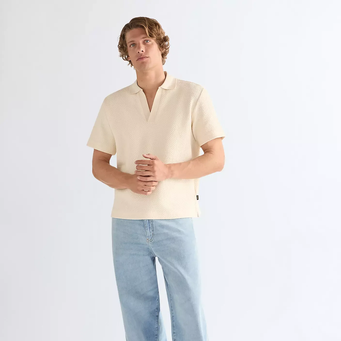 Polo Wrangler SS Polo Sweater Egret