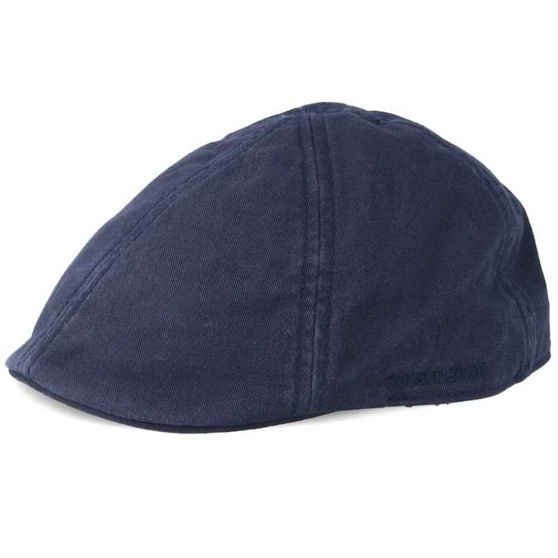 Boina Stetson Texas Cotton 2 Navy Flat Cap