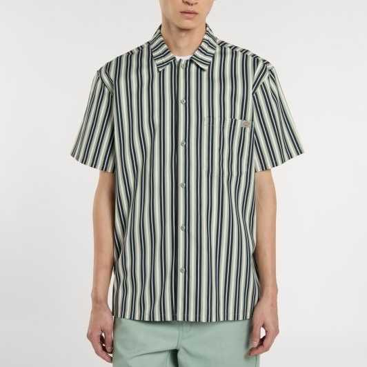 Camisa Dickies Multi Stripe Work Shirt Iceberg Green