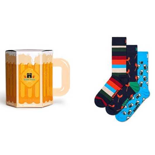 Calcetines Happy Socks Pack 3 Wurst And Beer Gift Set