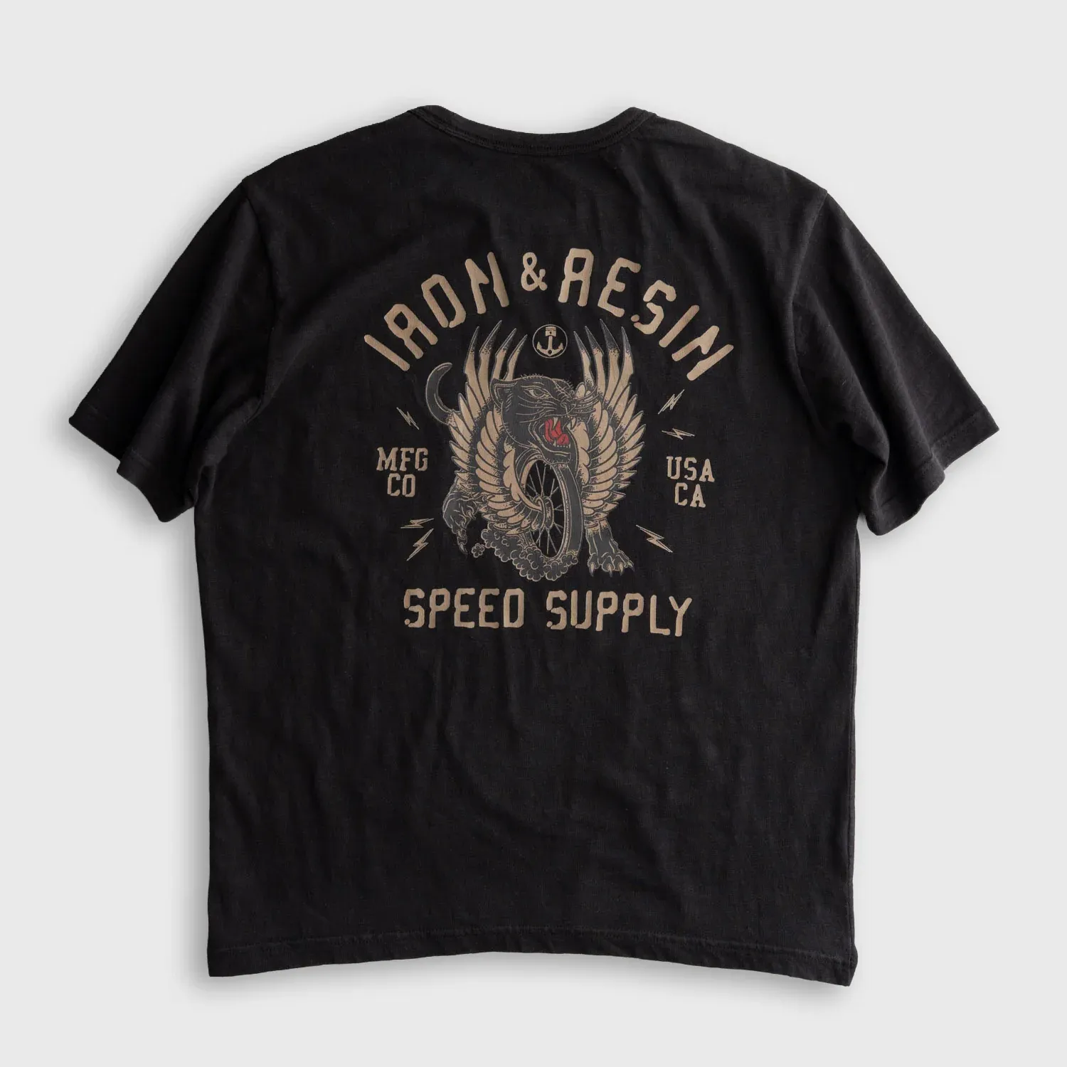 Camiseta Iron & Resin Speed Supply Pocket Black