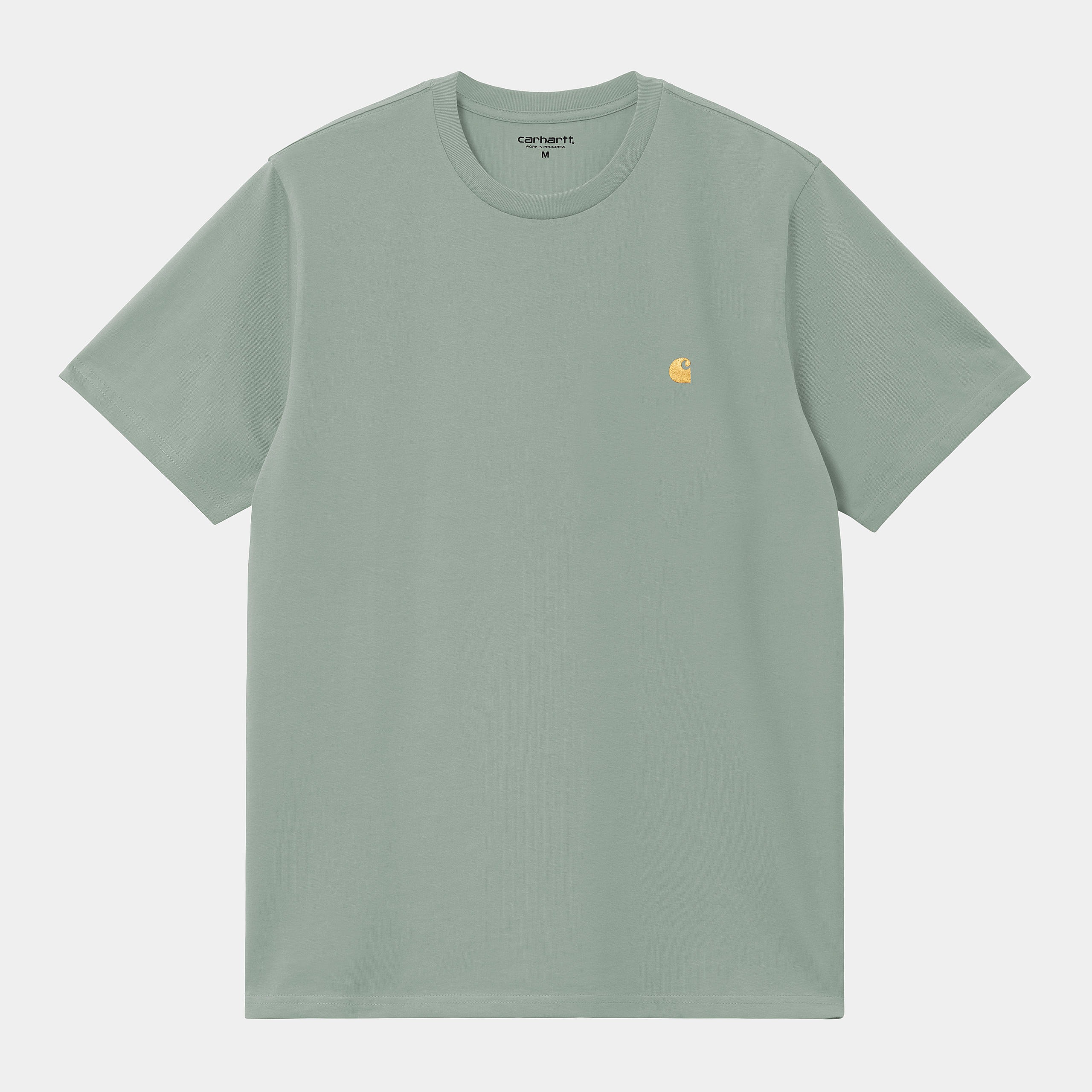 Camiseta Carhartt Wip Chase Frosted Green Gold