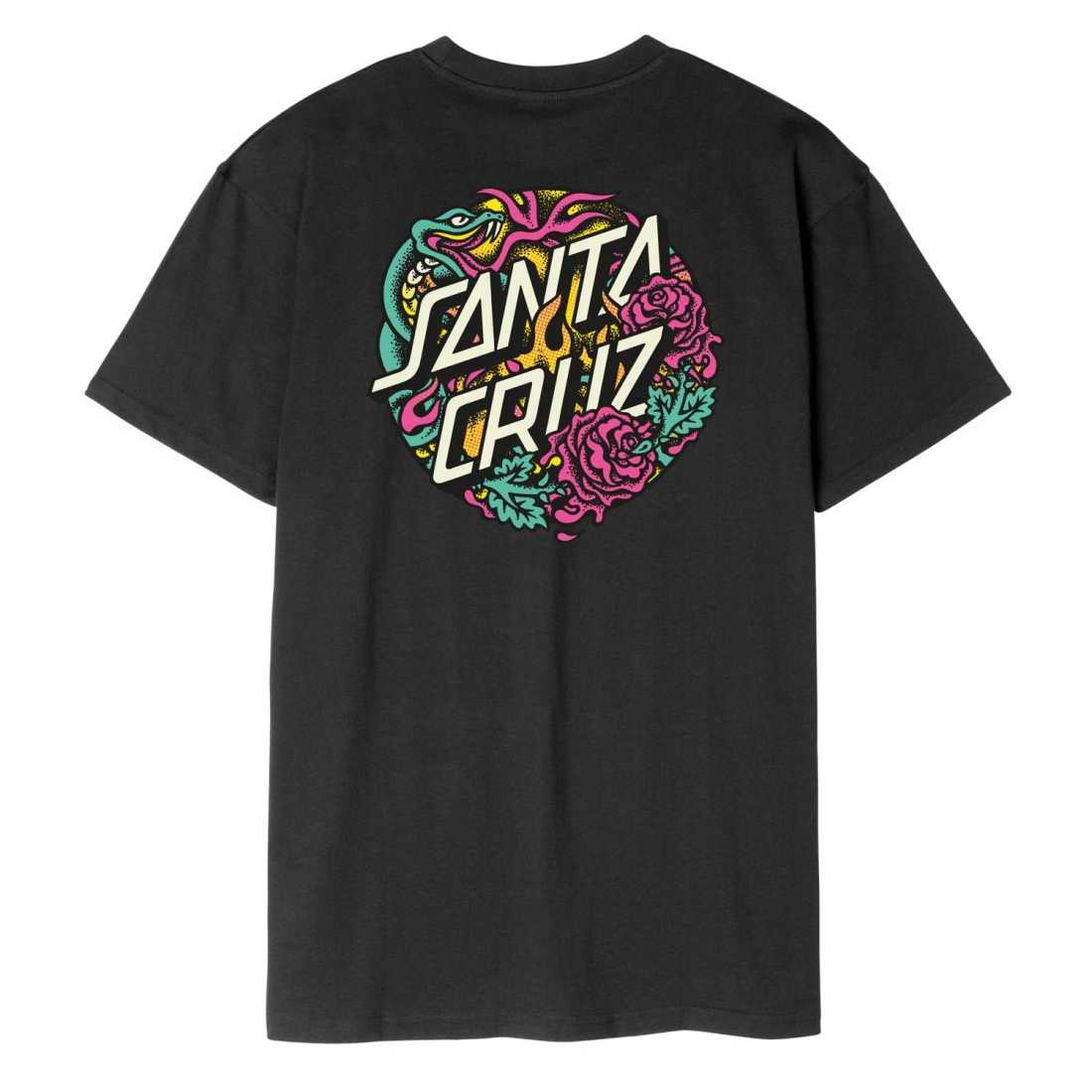 Camiseta Santa Cruz Dressen Rose Crew Two T-Shirt Black