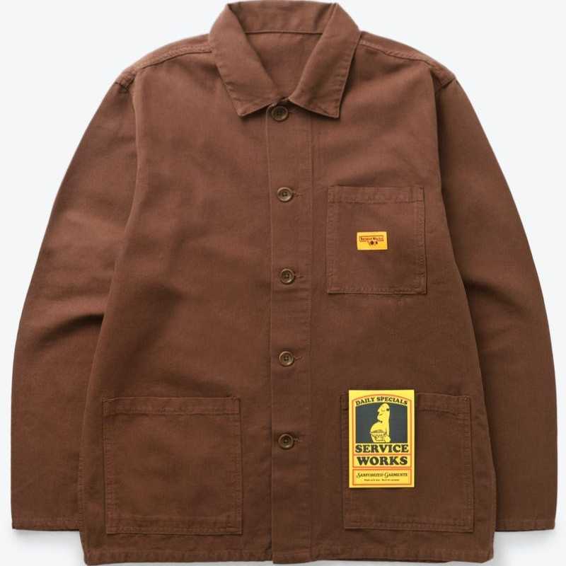 Chaqueta Service Works Canvas Coverall Brown | Baldani