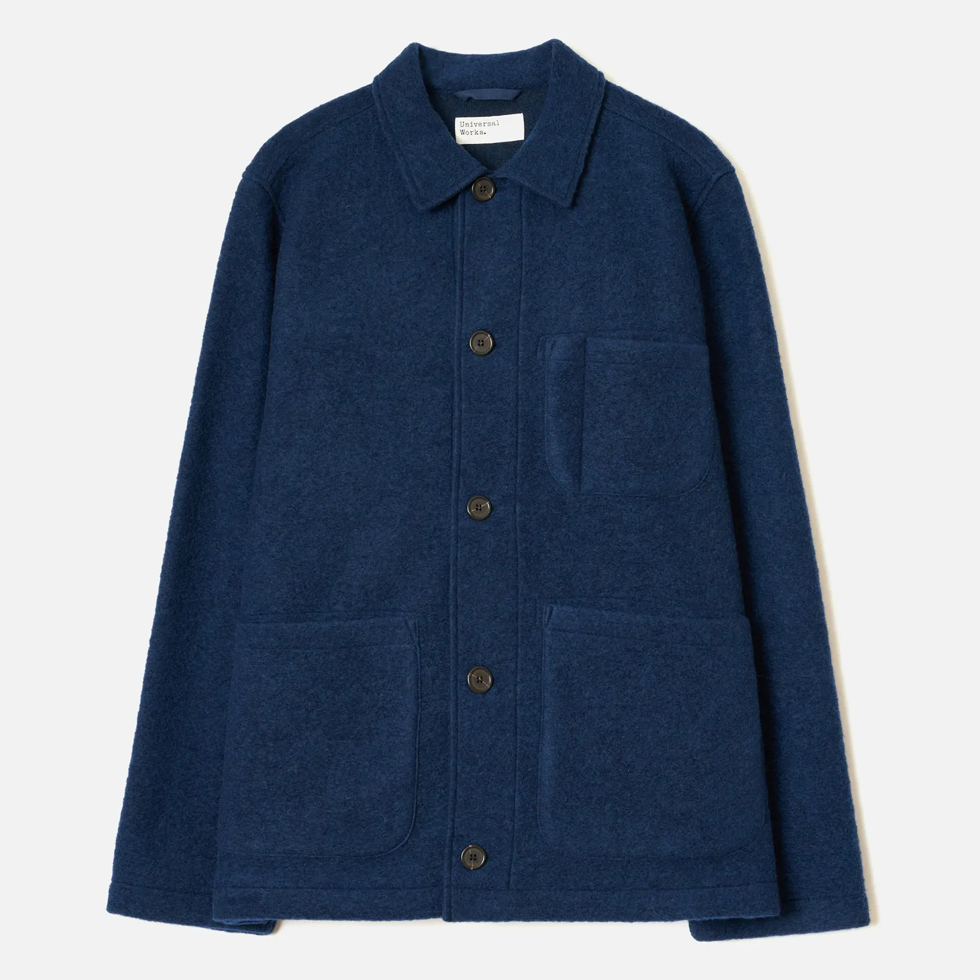 Chaqueta Universal Works Field Jacket Classic Wool Fleece Indigo