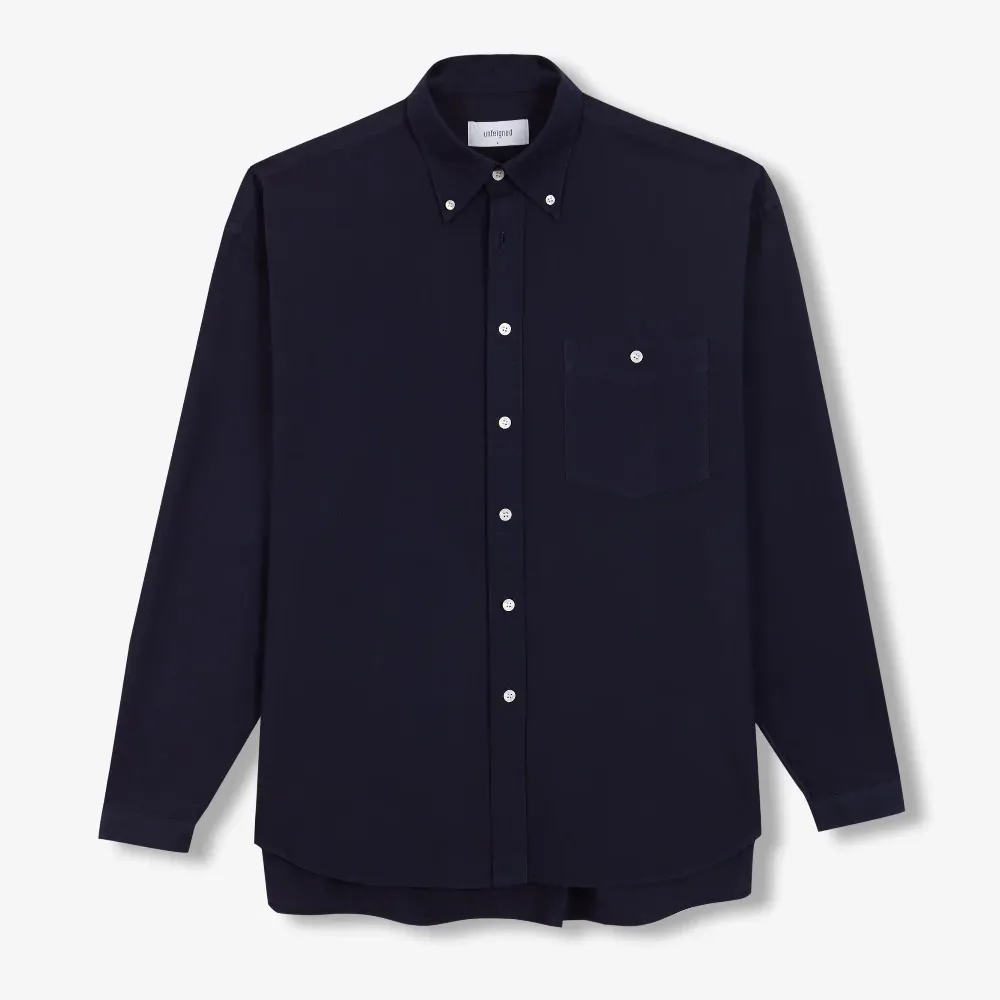Camisa Unfeigned Long Sleeve Relaxed Dark Navy