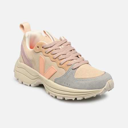 Zapatilla Veja Venturi VC Suede Almond_Peach-Multico