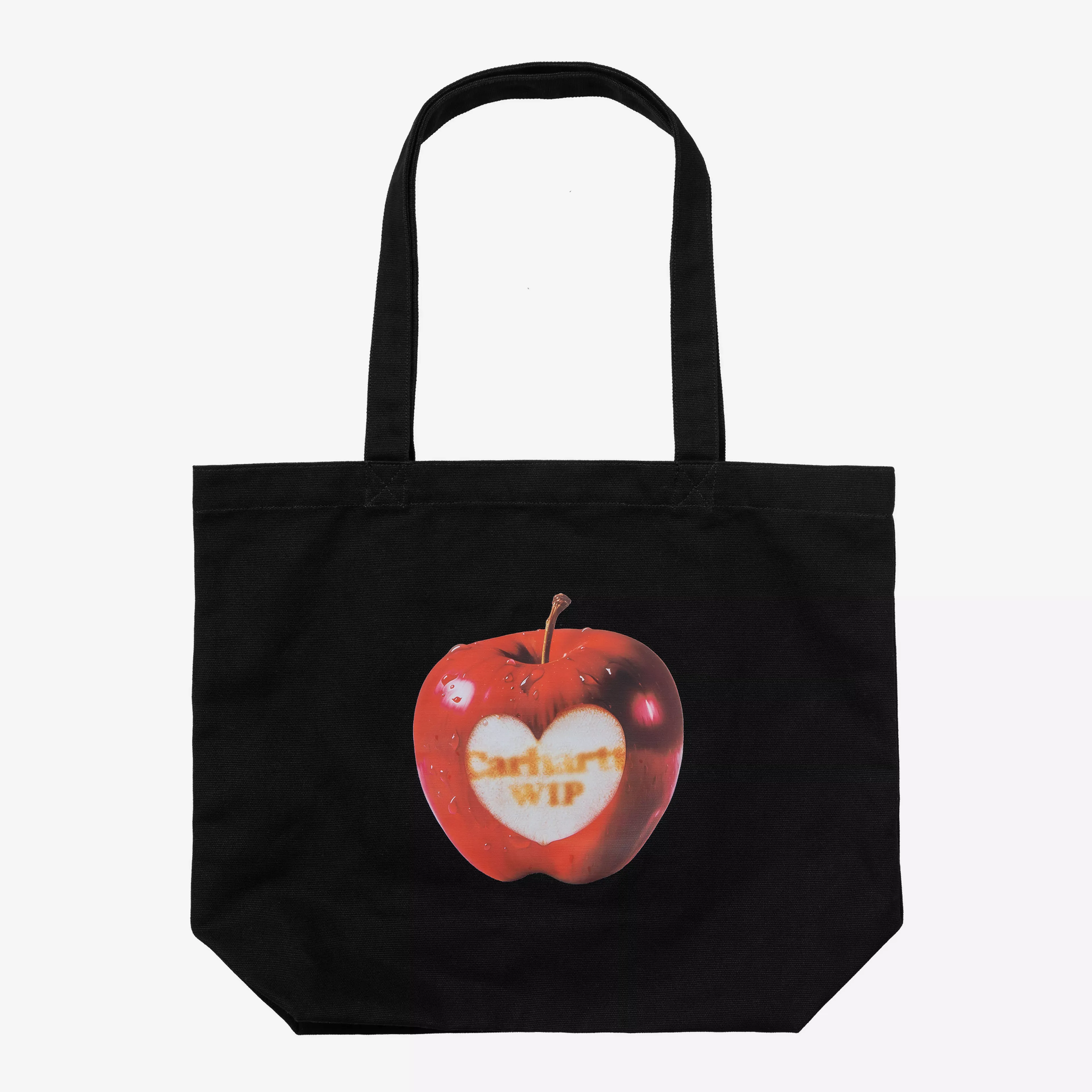 Tote Bag Carhartt Wip Canvas Graphic Spoiled Print, Black